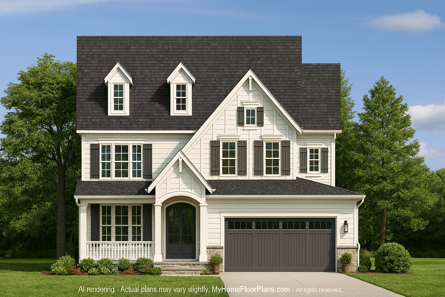 Charming 2.5-Story House Plan with Classic and Craftsman Design
