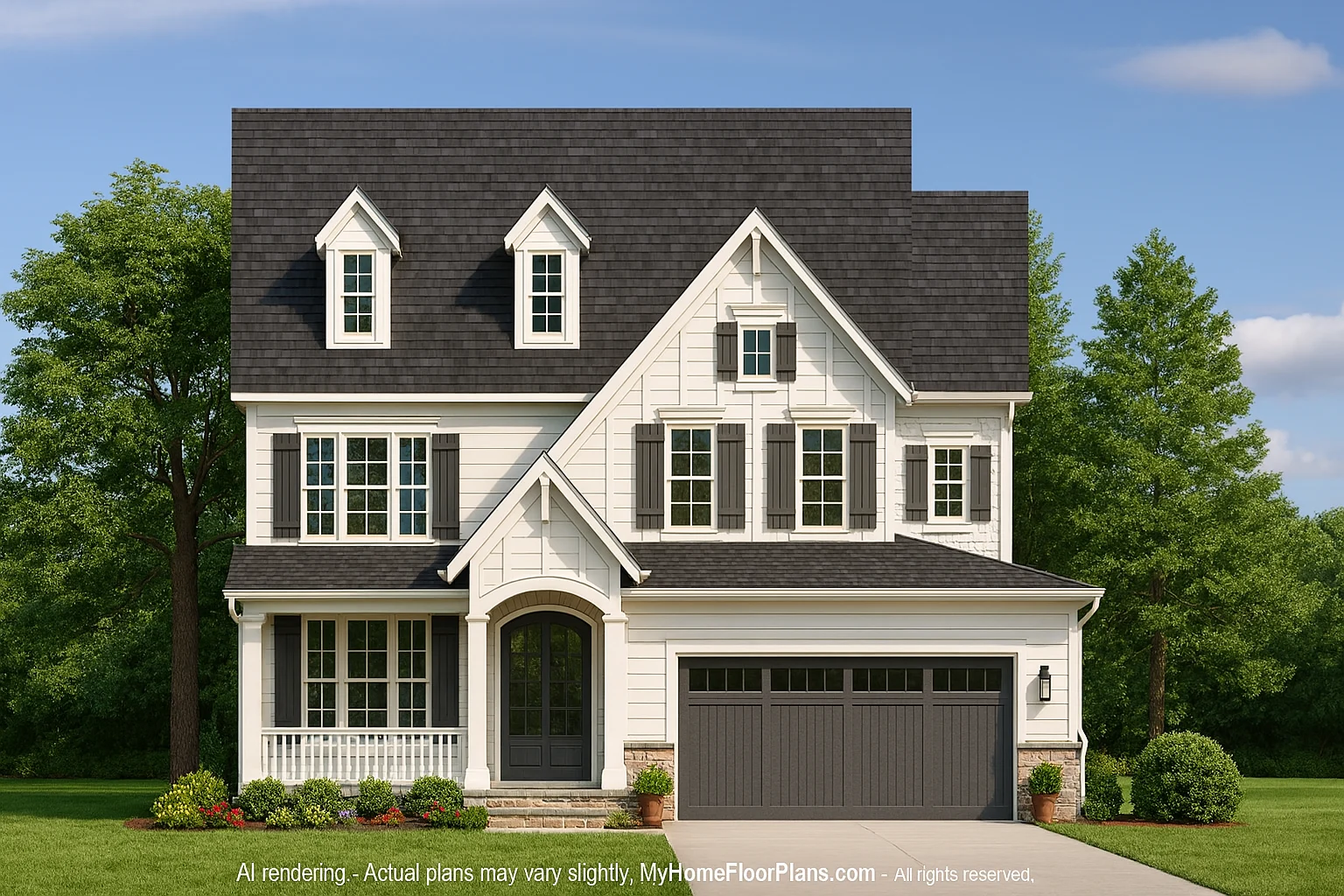 Charming 2.5-Story House Plan with Classic and Craftsman Design