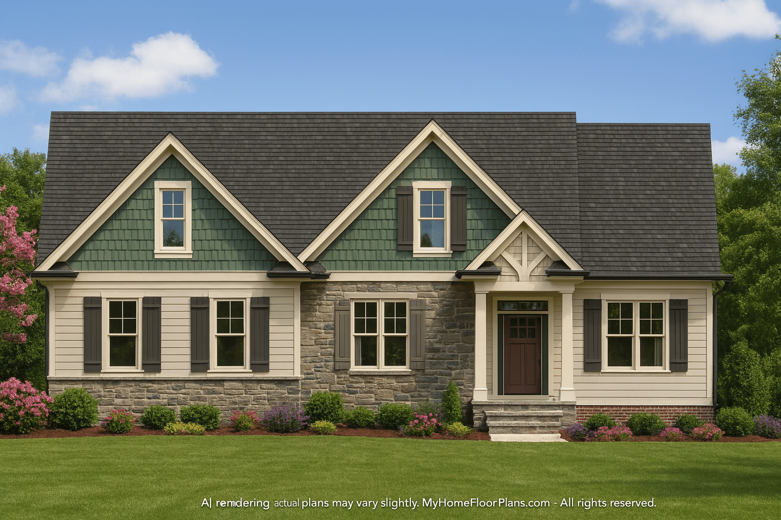 Charming 3-Bedroom Home Plan with CAD Architecture Designs