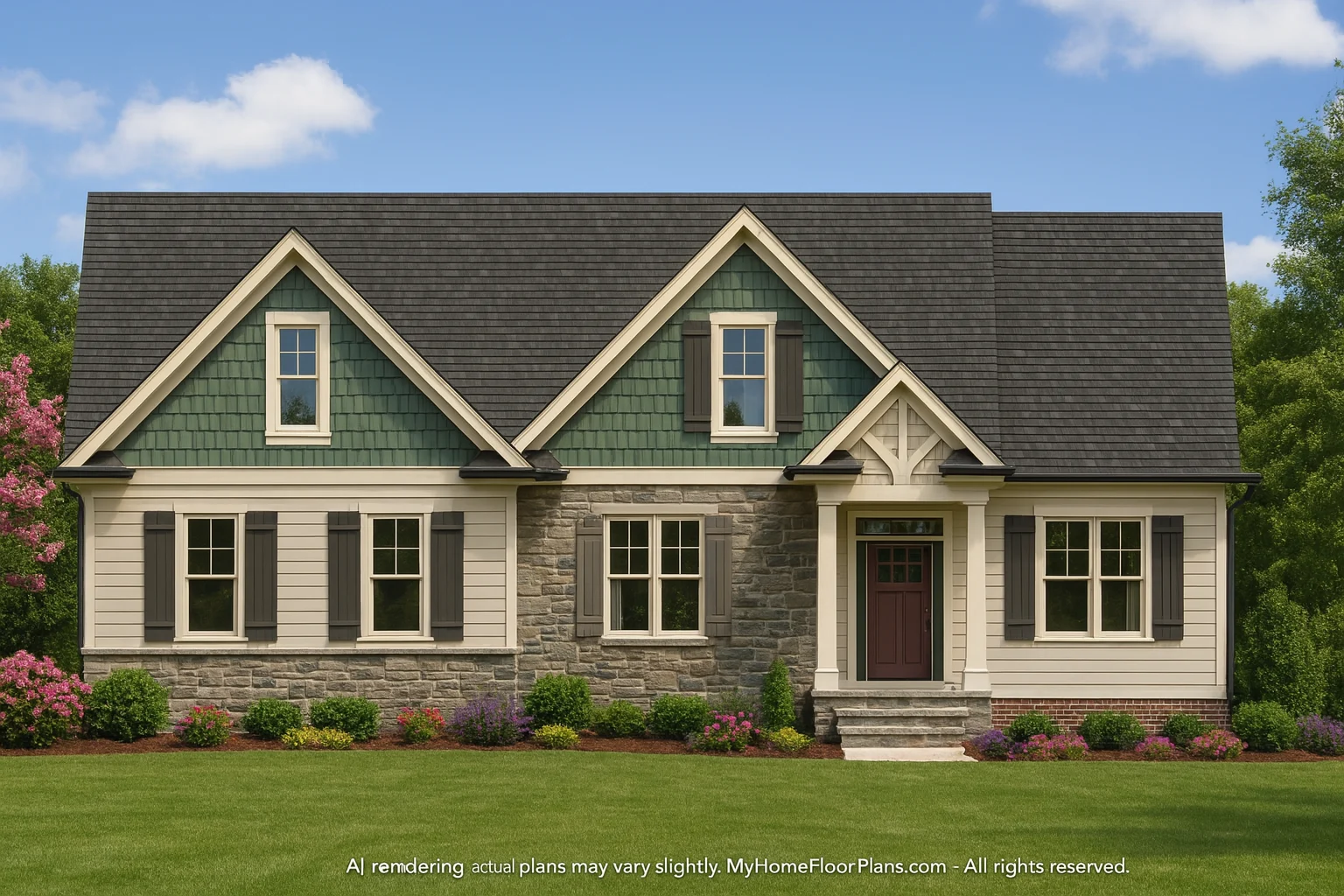 Charming 3-Bedroom Home Plan with CAD Architecture Designs