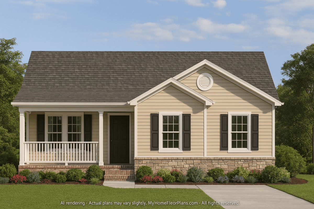 Charming 34' Wide Single-Story House Plan with Flexible Bedroom Layout (2)