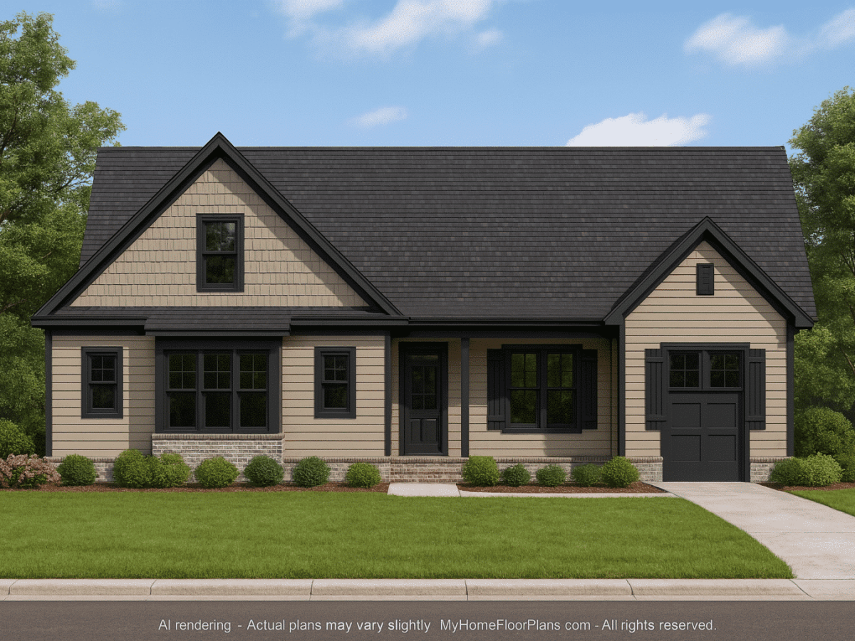 Charming Craftsman Home Plan with Open Floor Design