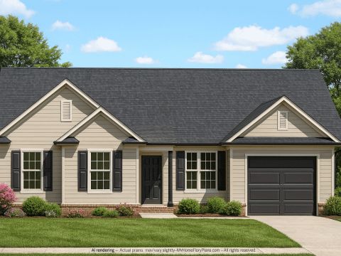 Charming Ranch Home Plan CAD Floor Plan & Architecture Designs