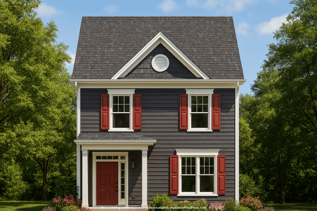 Charming Townhome Floor Plan with CAD & Blueprint Designs
