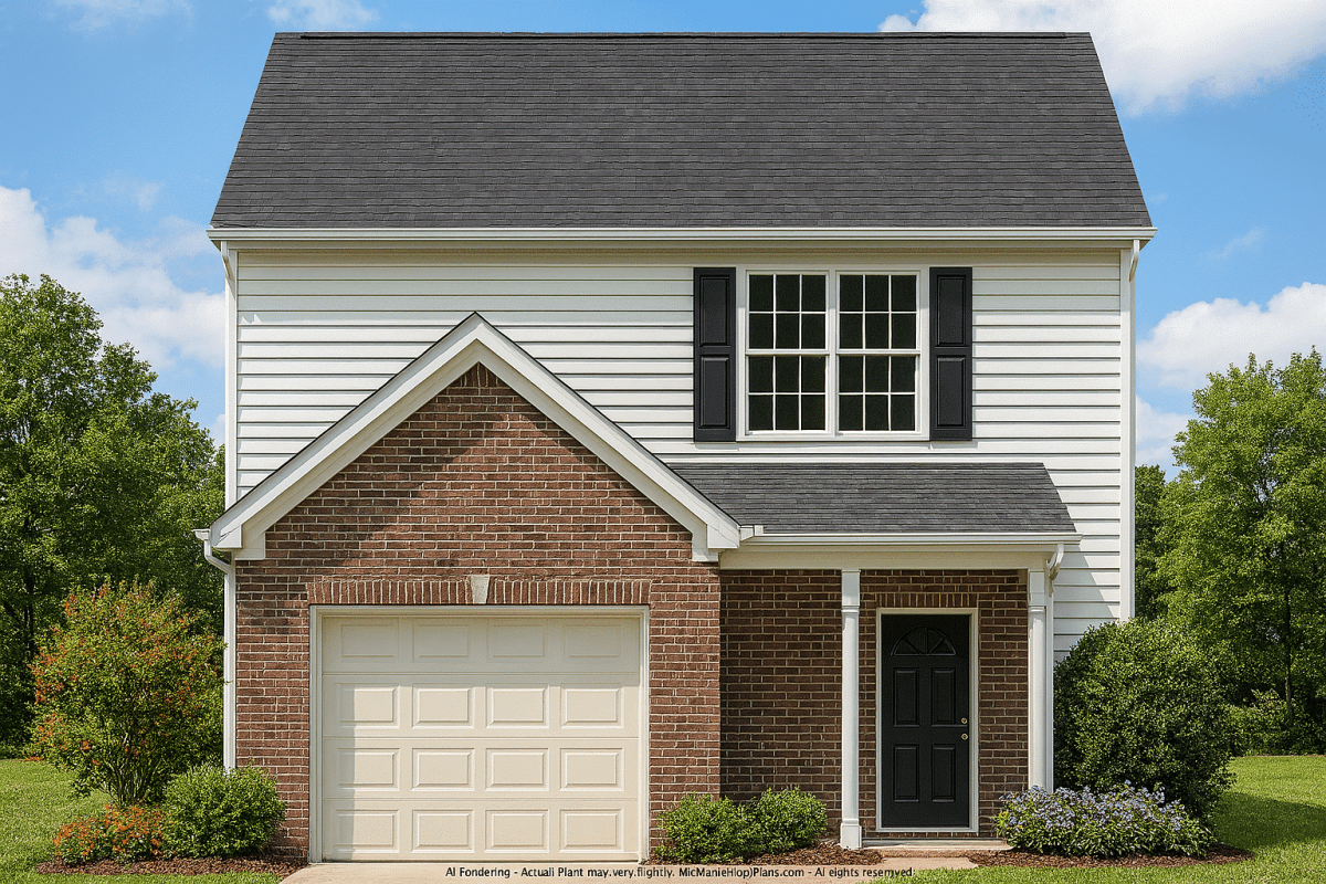 Classic 2-Story House Plan with CAD Blueprints and Timeless Design