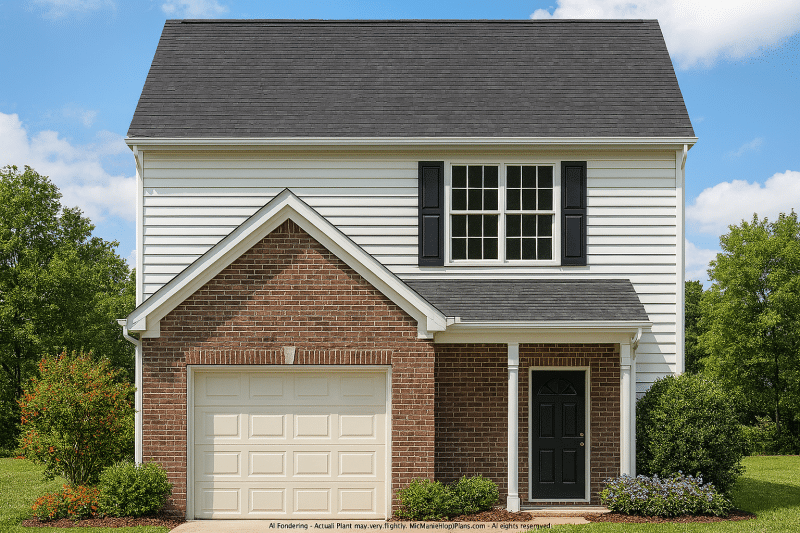Classic 2-Story House Plan with CAD Blueprints and Timeless Design