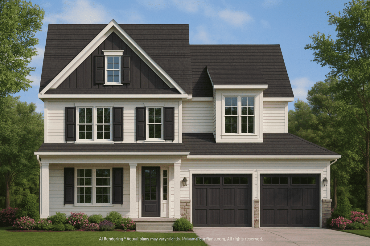Classic 2-Story House Plan with CAD Designs and Timeless Craftsman Style