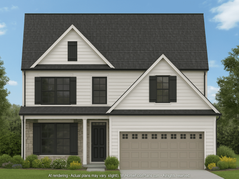 Classic Suburban Home Plan with 3 Stories and CAD Designs