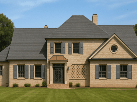 Colonial Home Floor Plan 5-Bed, 4-Bath, 2-Story Blueprint