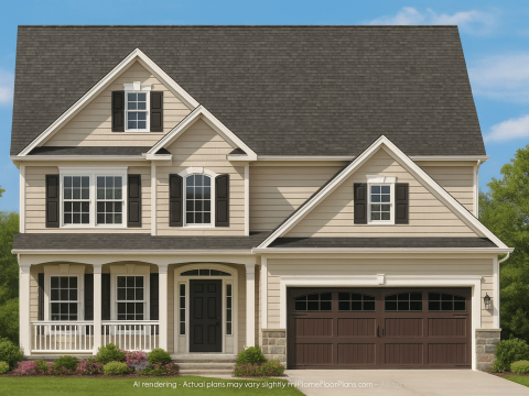 Colonial Home Plan with Spacious Layout and Detailed Designs