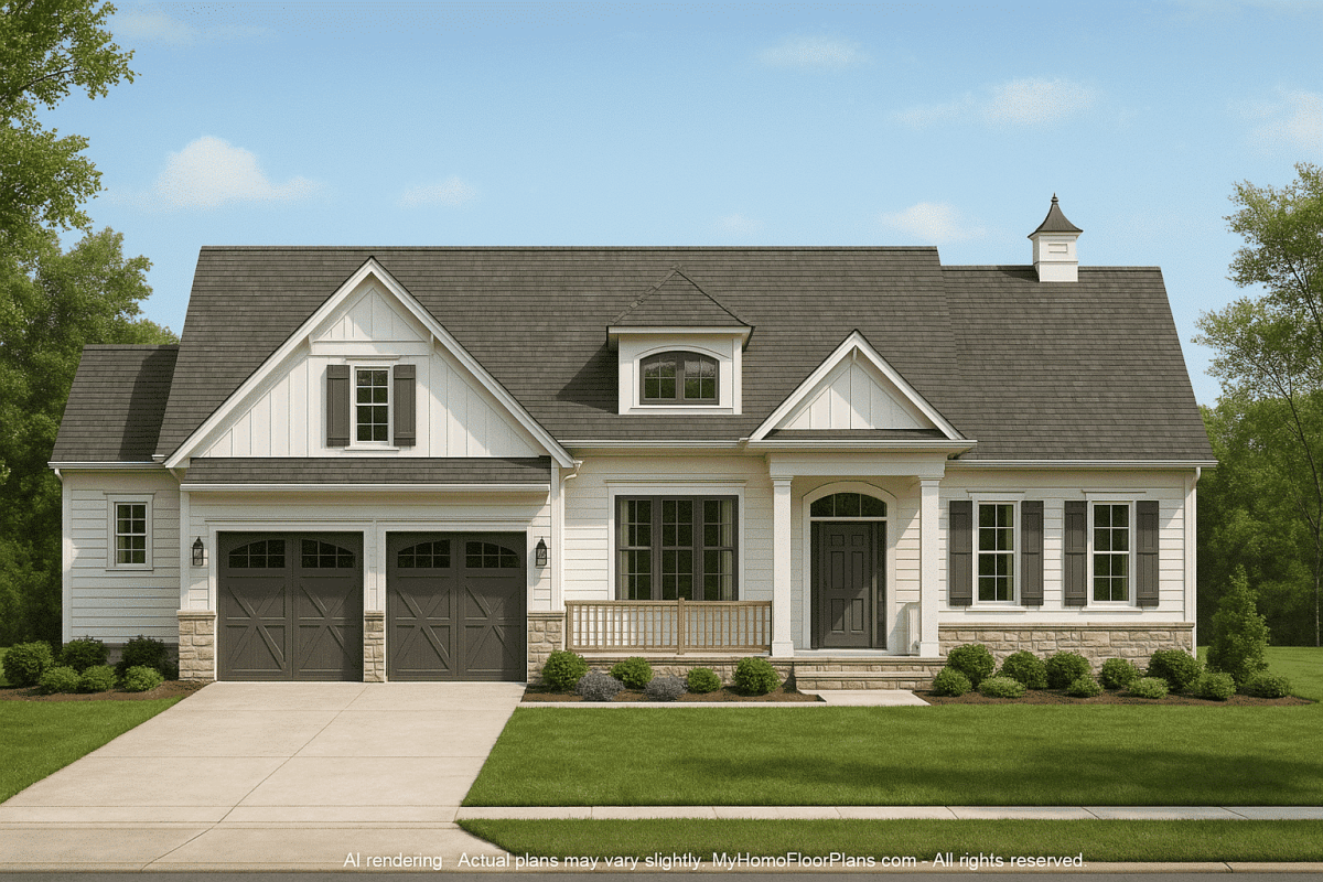Colonial Revival Home Floor Plan with Timeless Style & CAD Blueprints