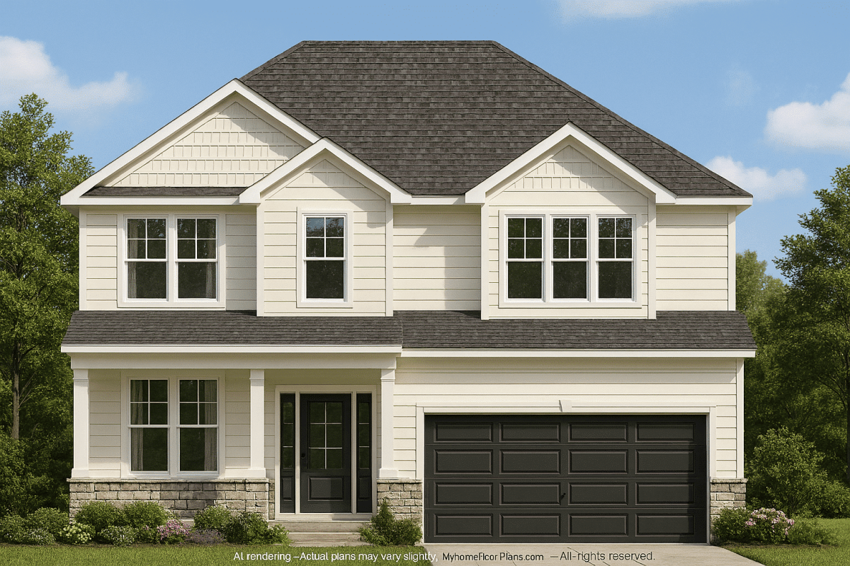 Colonial Revival House Plan With Elegant 2-Story Layout