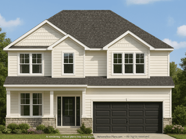 Colonial Revival House Plan With Elegant 2-Story Layout