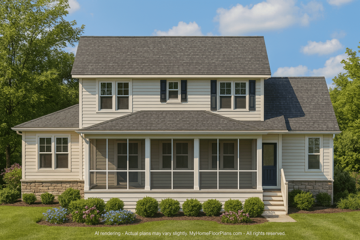 Compact 2-Story Garage Plan with Living Space & CAD Blueprints