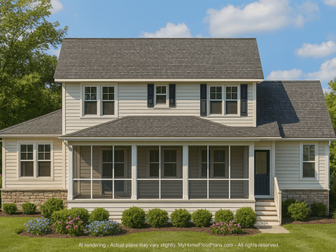 Compact 2-Story Garage Plan with Living Space & CAD Blueprints