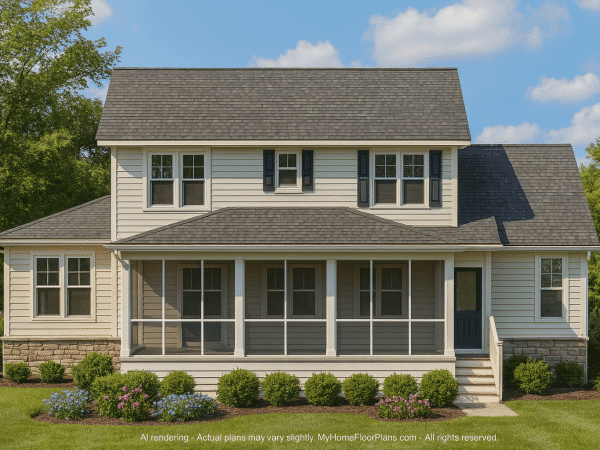 Compact 2-Story Garage Plan with Living Space & CAD Blueprints