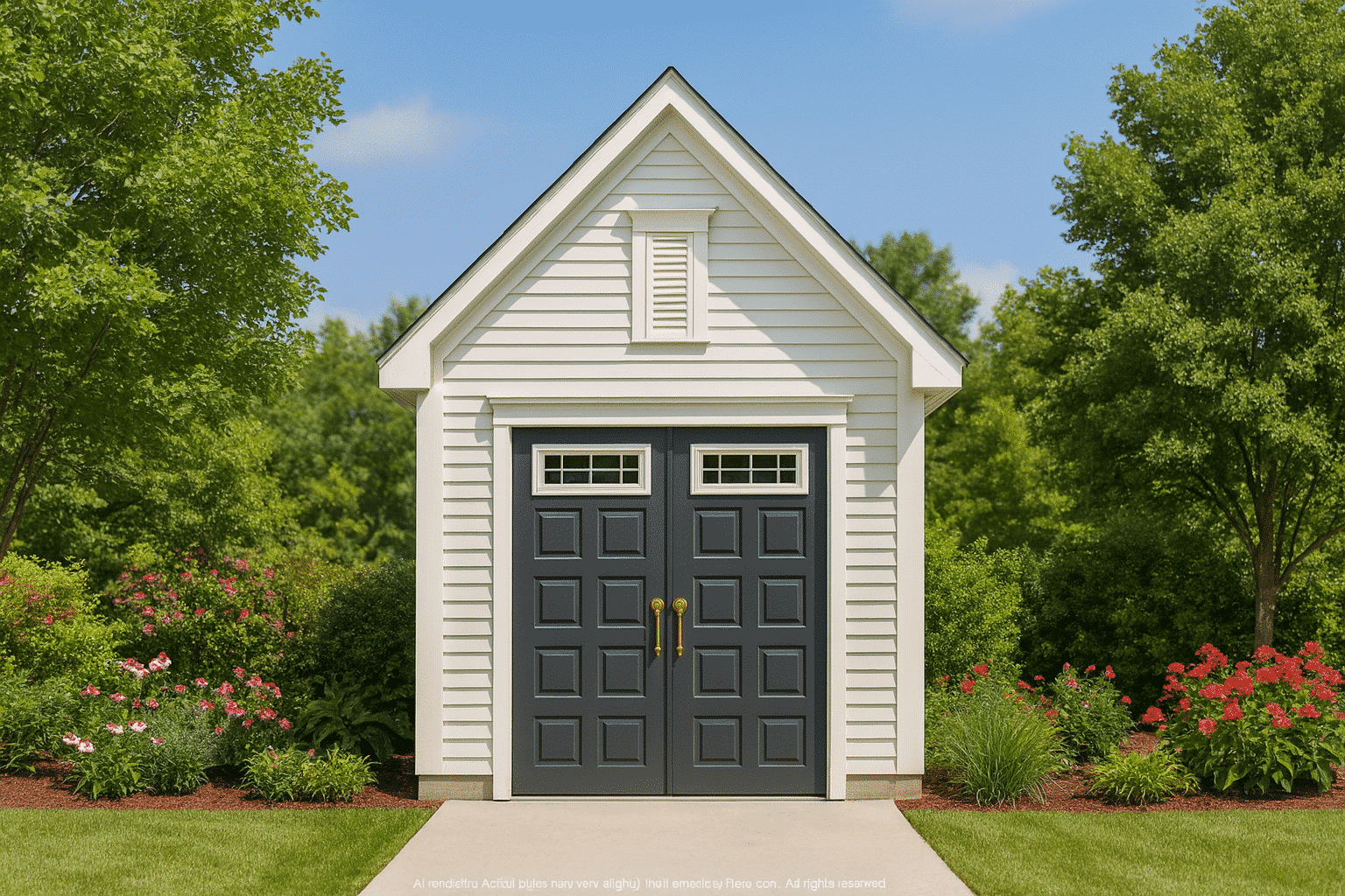 Compact Garage Floor Plan with Detailed CAD Designs