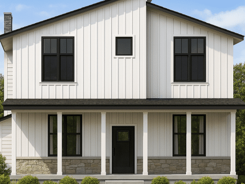 Contemporary Home Plan with Spacious 4 Bedrooms and CAD Designs