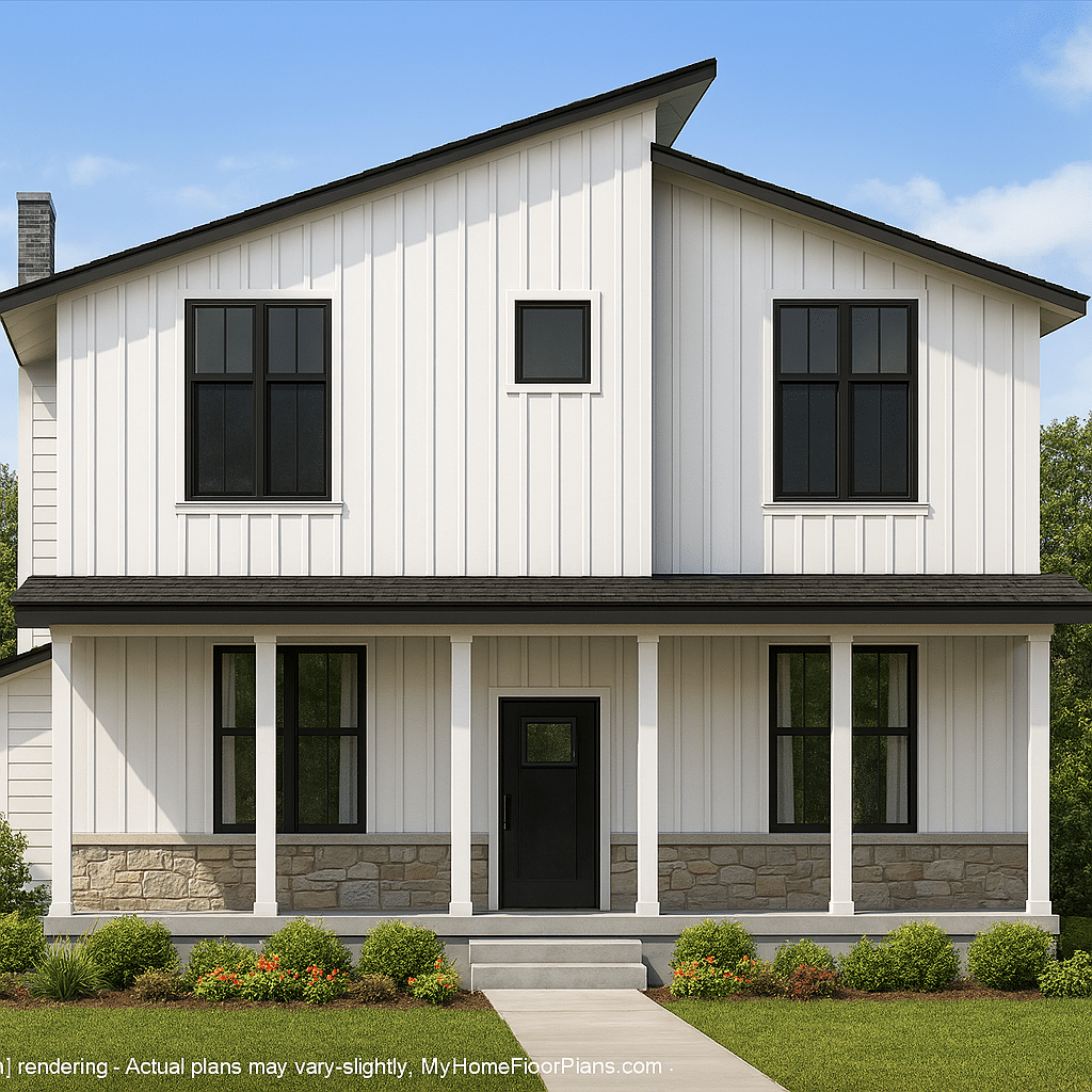 Contemporary Home Plan with Spacious 4 Bedrooms and CAD Designs