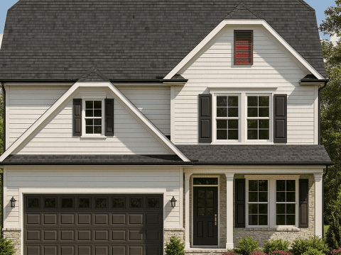 Craftsman Home Floor Plan with 2.5 Story Designs & CAD Files