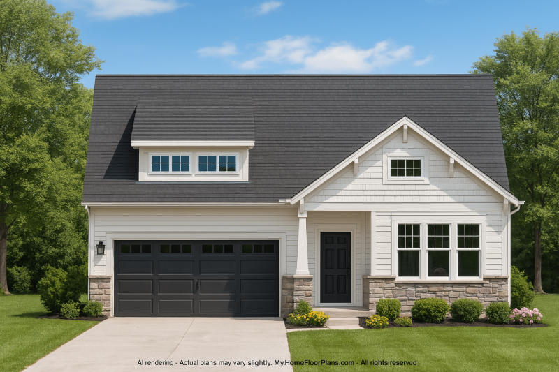 Craftsman Home Floor Plan with Timeless Charm & Modern Comfort