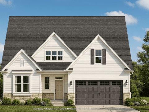 Craftsman Home Plan with 2 Floors, 3 Bedrooms & CAD Designs