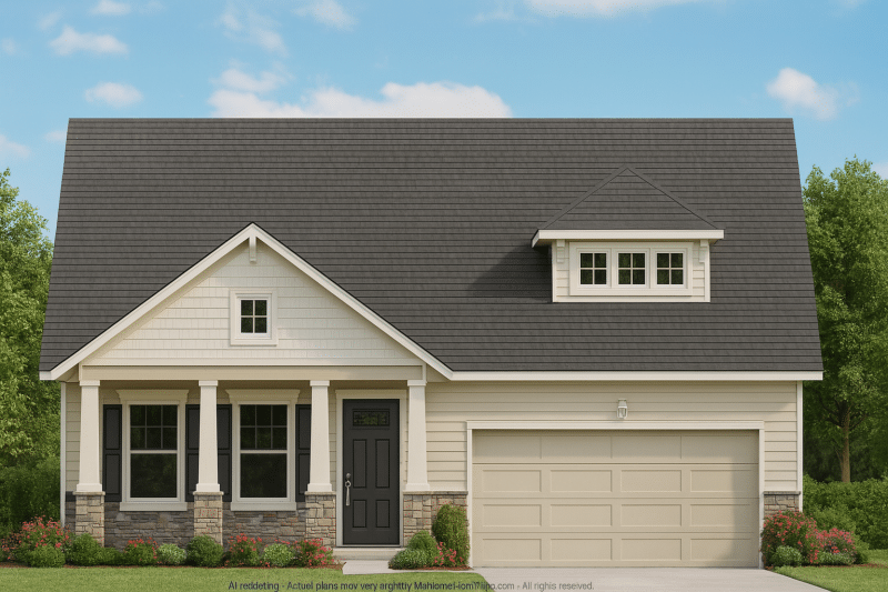 Craftsman Home Plan with 3 Bedrooms and 3 Floors of Versatile Living