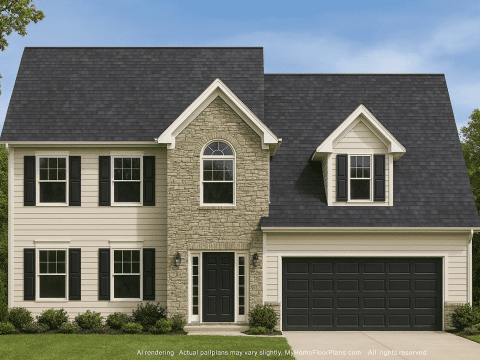 Craftsman Home Plan with 5 Beds, 3.5 Baths & CAD Designs