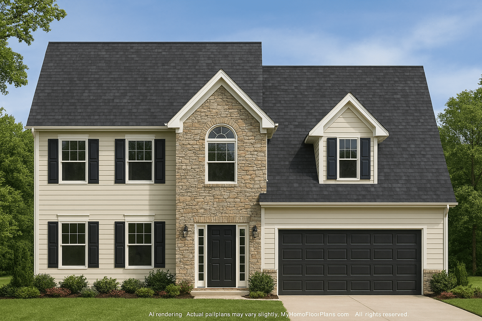 Craftsman Home Plan with 5 Beds, 3.5 Baths & CAD Designs