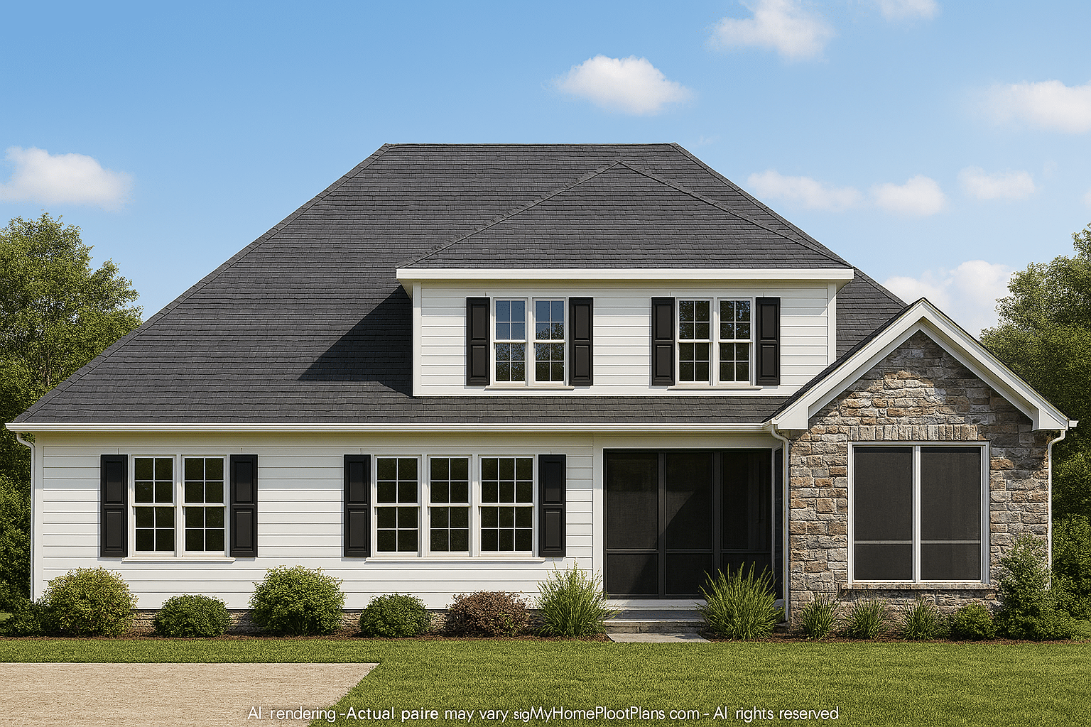 Craftsman Home Plan with Basement, Open Floors, and CAD Designs