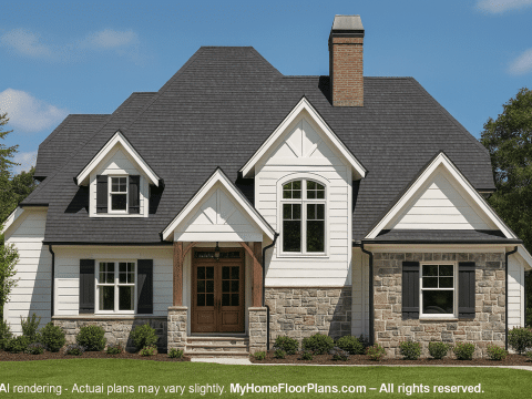 Craftsman Home Plan with Detailed CAD DesigCraftsman Home Plan with Detailed CAD Designs and Layoutsns and Layouts