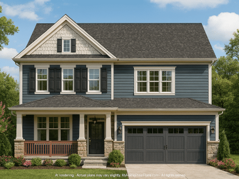Craftsman Home Plan with Detailed Floor Plans, CAD Blueprints, and Unique Architecture Designs