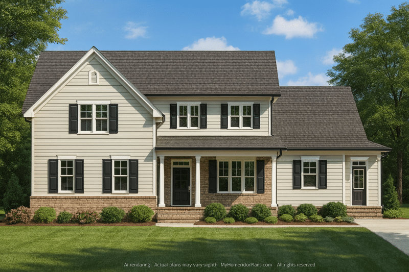 Craftsman Home Plan with Floor Plan, CAD, and Blueprints