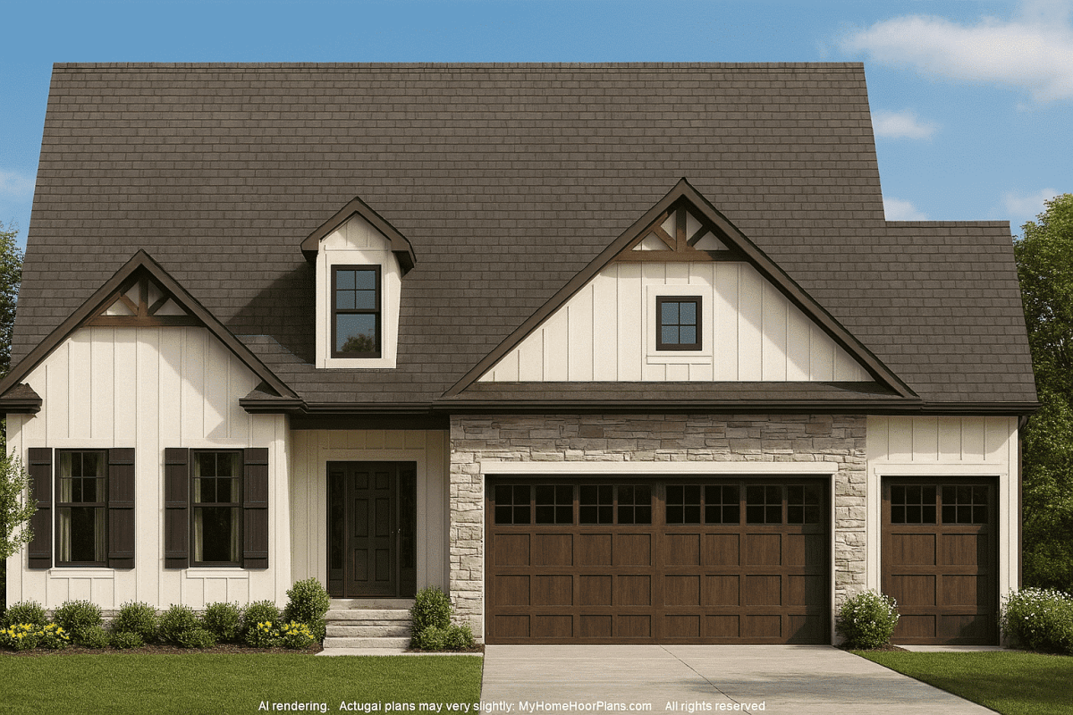 Craftsman Home Plan with Modern Features and CAD Designs
