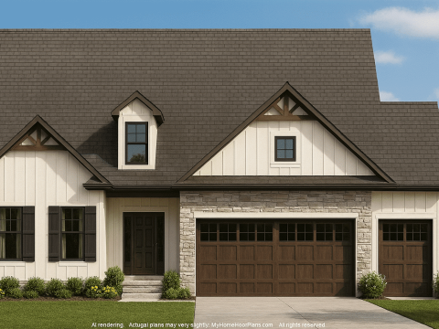 Craftsman Home Plan with Modern Features and CAD Designs