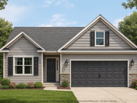 Craftsman Home Plan with Open Floor CAD Designs and Features