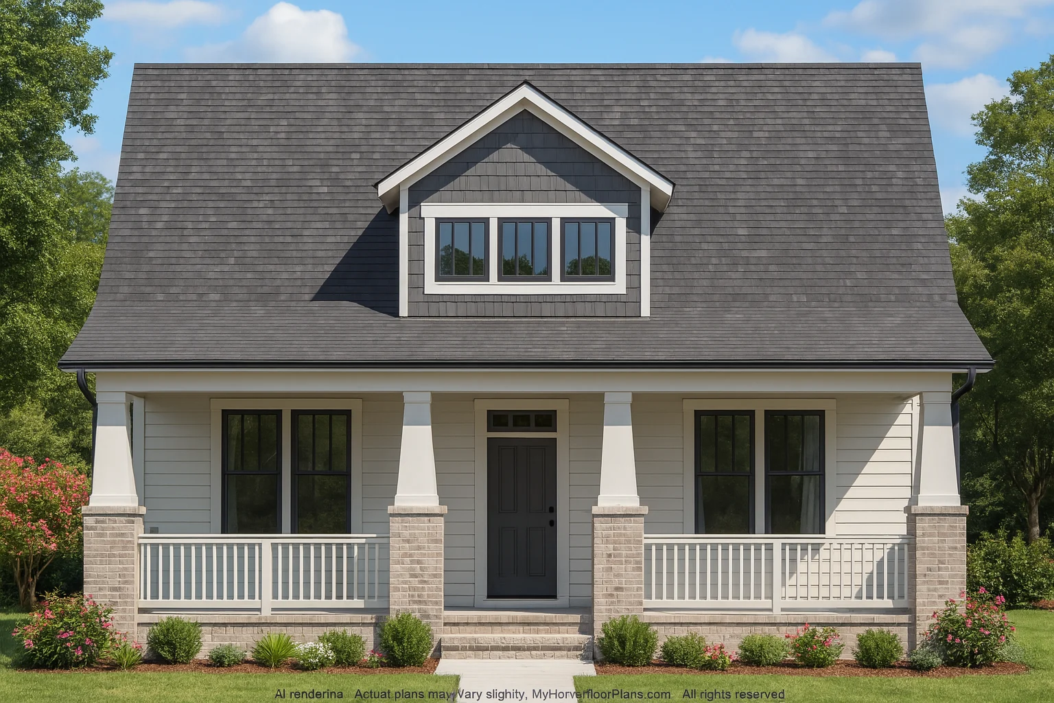 Craftsman Home Plan with Spacious Floor Layout and Detailed CAD Designs