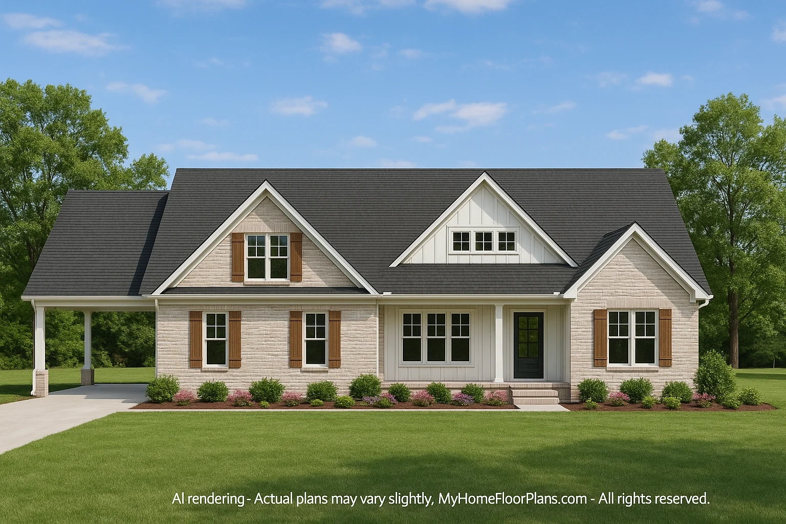 Craftsman Home Plan with Spacious Floor Plan and Unique Features