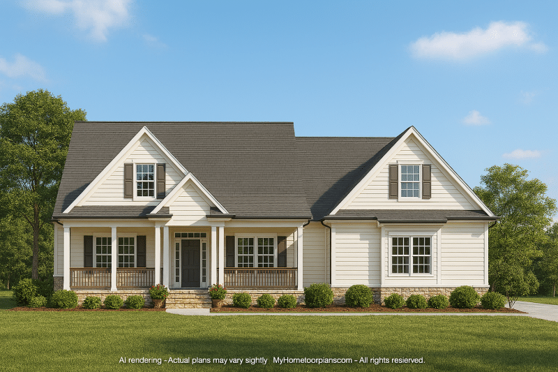 Craftsman Home Plan – Detailed Floor Plan & CAD Designs