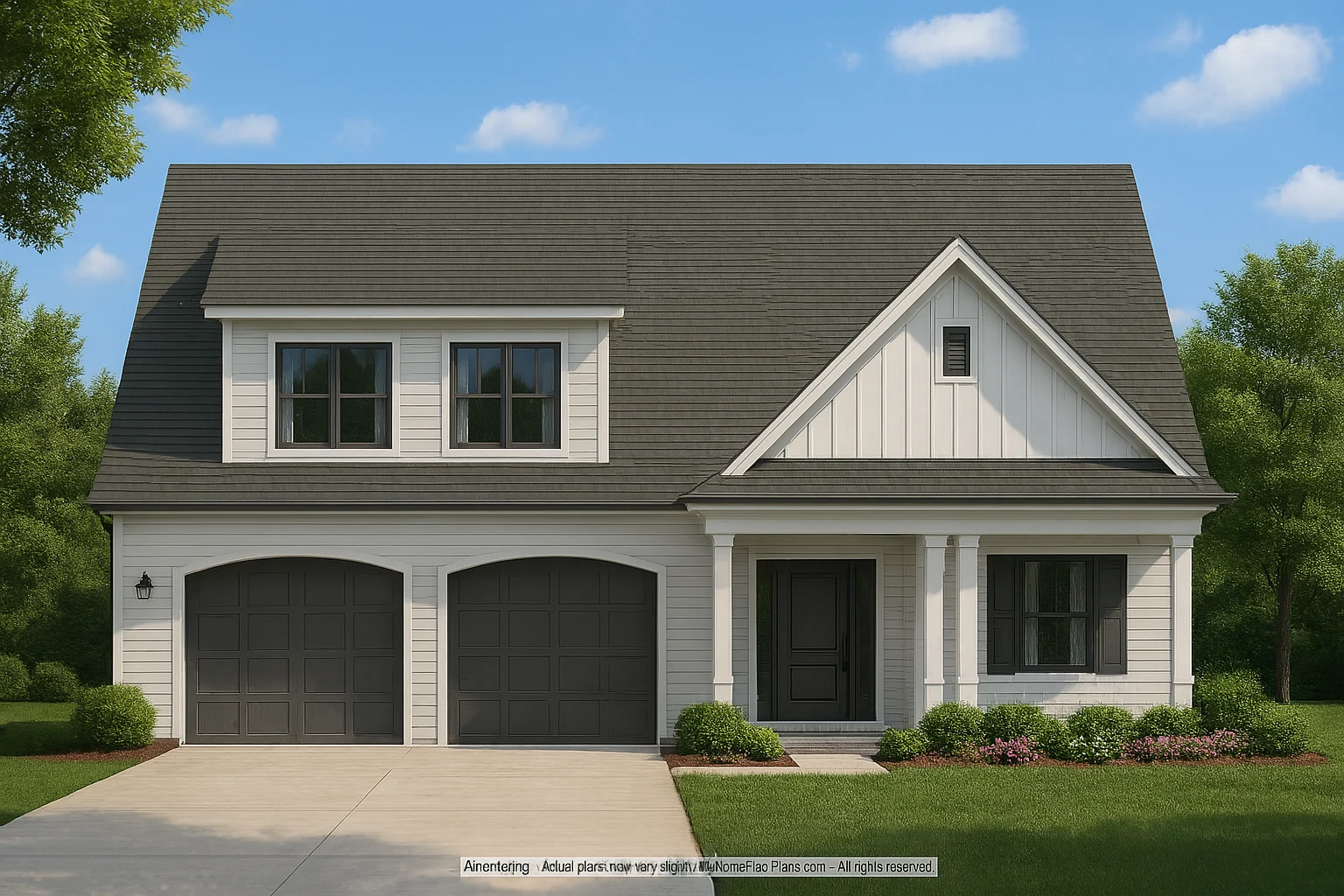 Craftsman house Floor Plan 3 Bed, 2 Bath, 2 Story Blueprint