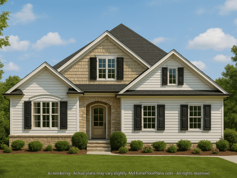 Custom 1.5-Story House Plan with Detailed CAD Blueprints & Flexible Layout