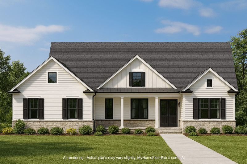 Custom 1.5-Story House Plan with Sunroom and CAD Designs