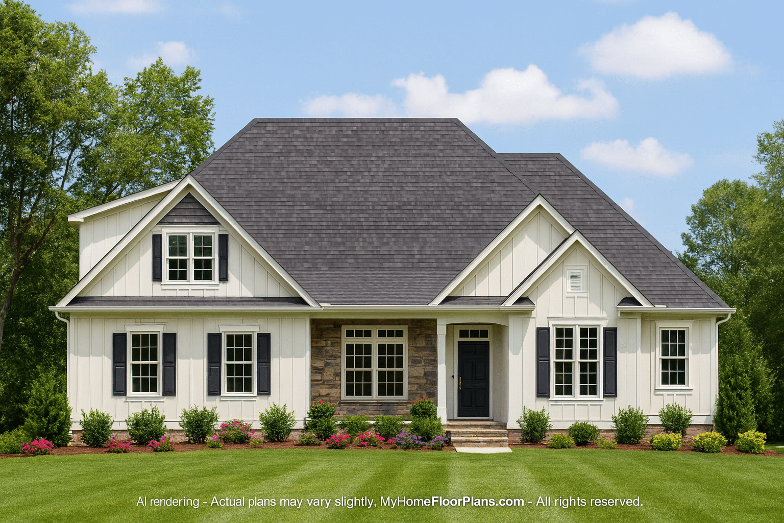 Custom 1.5-Story House Plan with Walk-In Pantry & CAD Blueprints