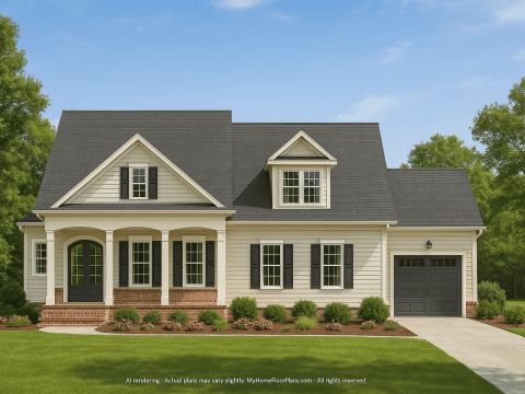 Custom 2-Story Craftsman House Plan with Spacious Layout