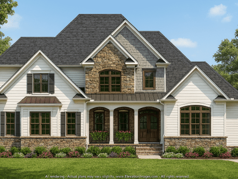Custom 2-Story House Plan with 4 Bedrooms & Open Layout