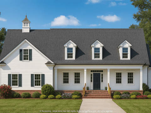 Custom 2-Story House Plan with Spacious Design & CAD Blueprints