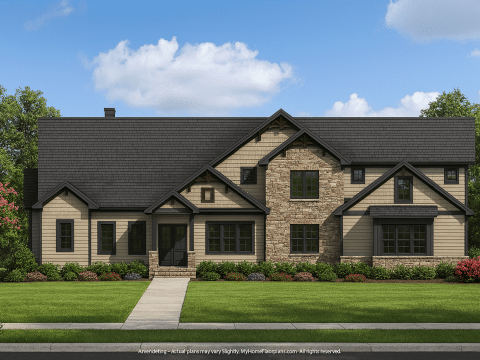Custom 2-Story House Plan with Sunroom, Bonus Room & Great Layout