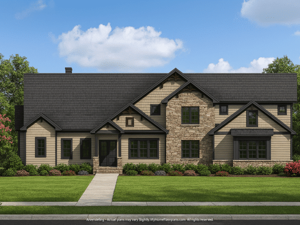 Custom 2-Story House Plan with Sunroom, Bonus Room & Great Layout