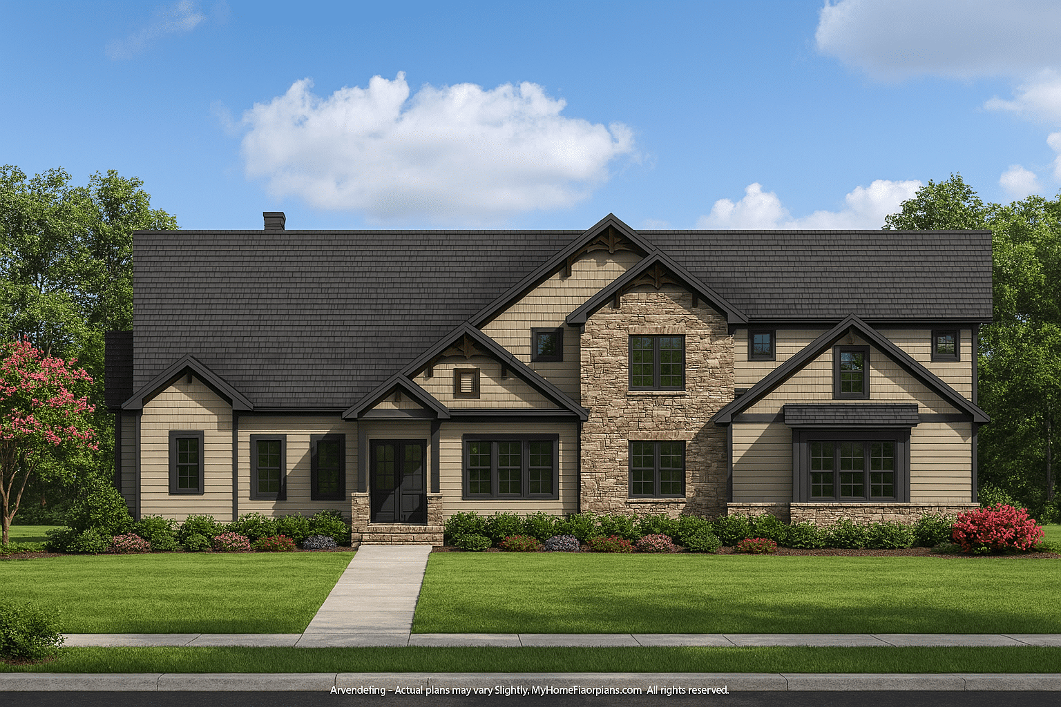 Custom 2-Story House Plan with Sunroom, Bonus Room & Great Layout