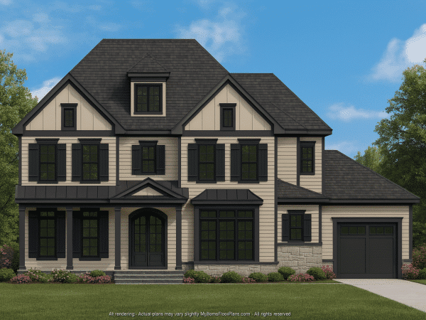 Custom 3-Story House Plan with CAD Designs and Floor Blueprint